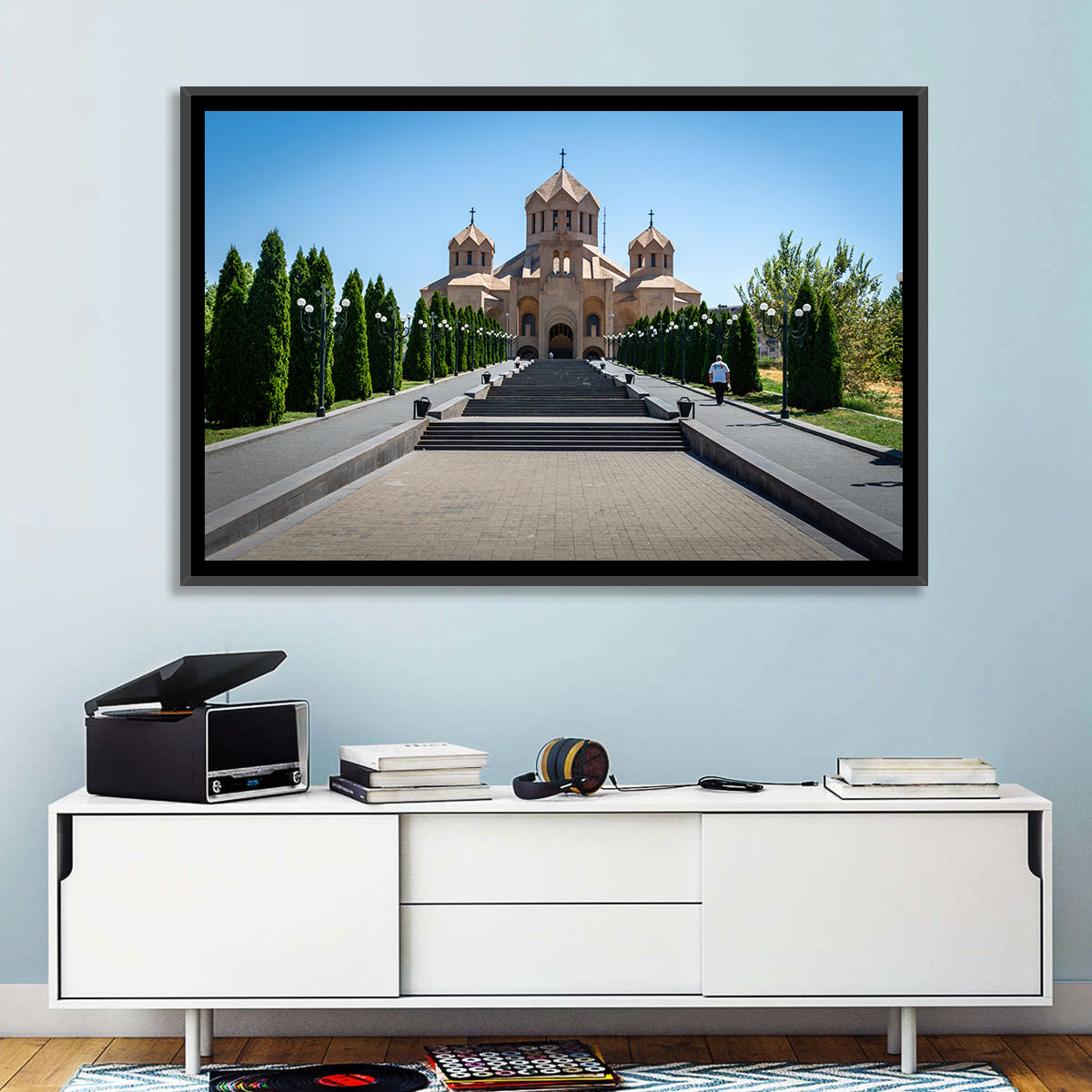 Saint Gregory Cathedral Stairway, Yerevan Wall Art in a room, landscape
