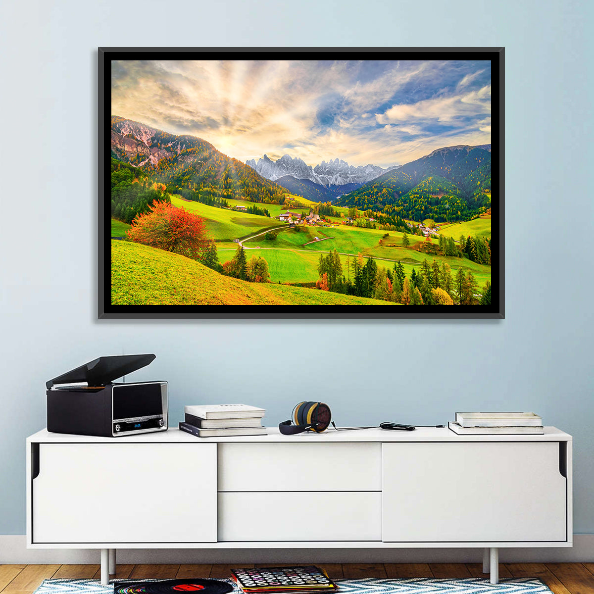 Santa Magdalena Valley at Golden Hour Wall Art