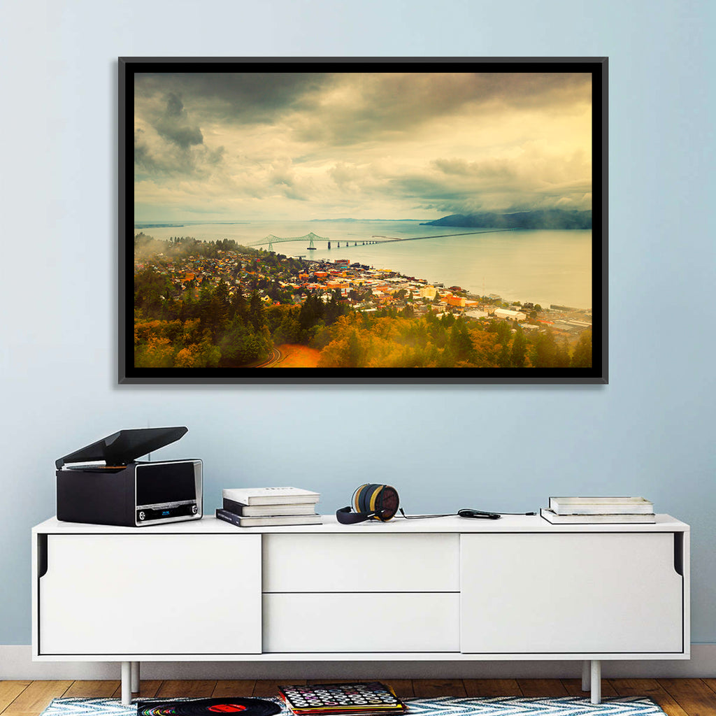 Astoria-megler Bridge Cityscape Wall Art