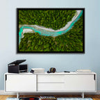Inn River Aerial View Wall Art