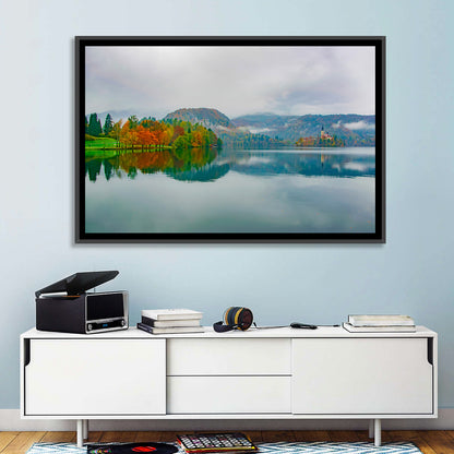 Lake Bled Island Wall Art