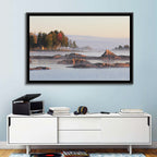 Lake Vanern Misty Shoreline Wall Art