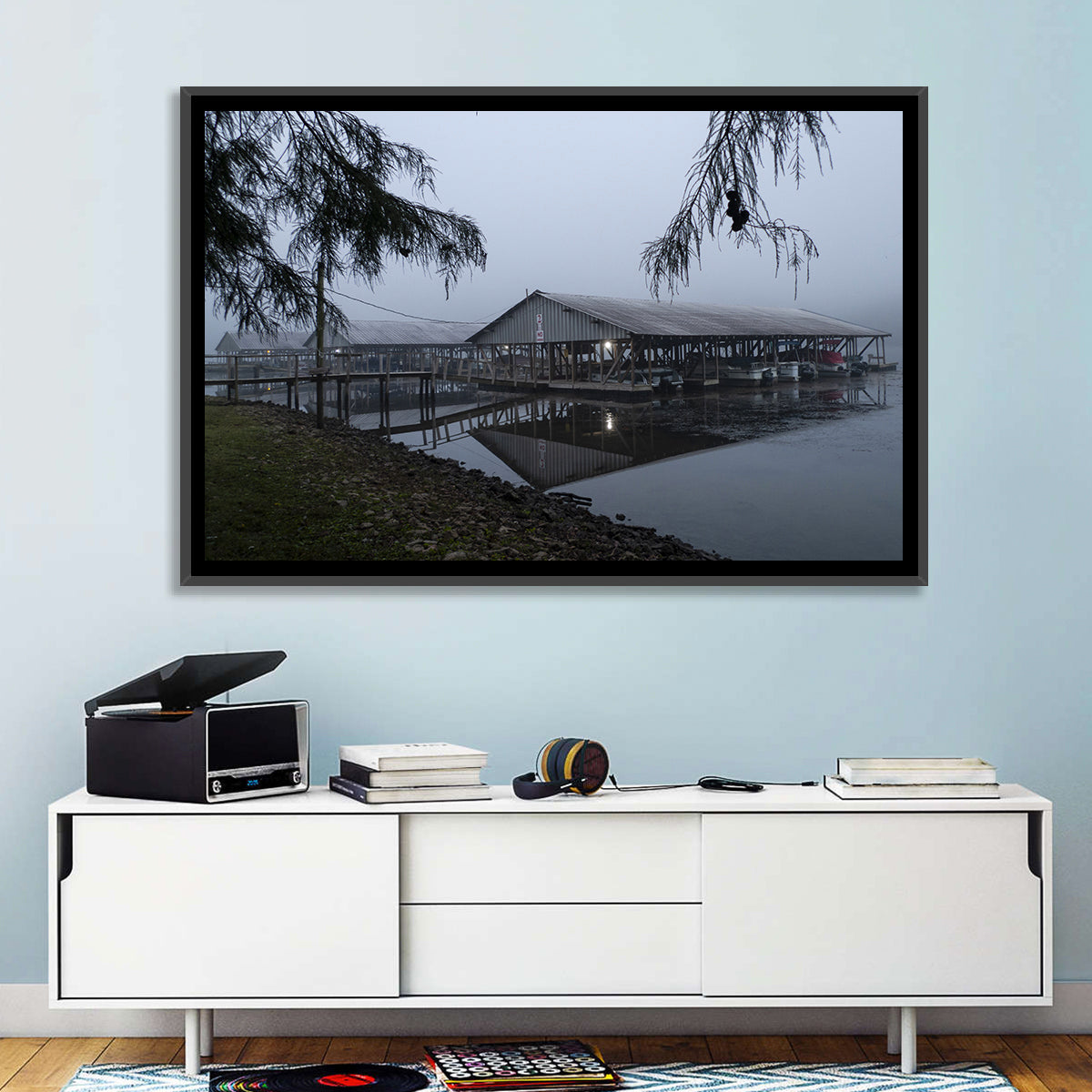 Ozark Beach Resort Boathouse Wall Art