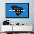 South Carolina State Map Wall Art