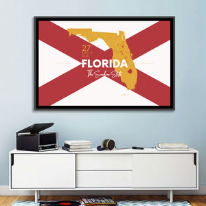 Florida State Map Wall Art