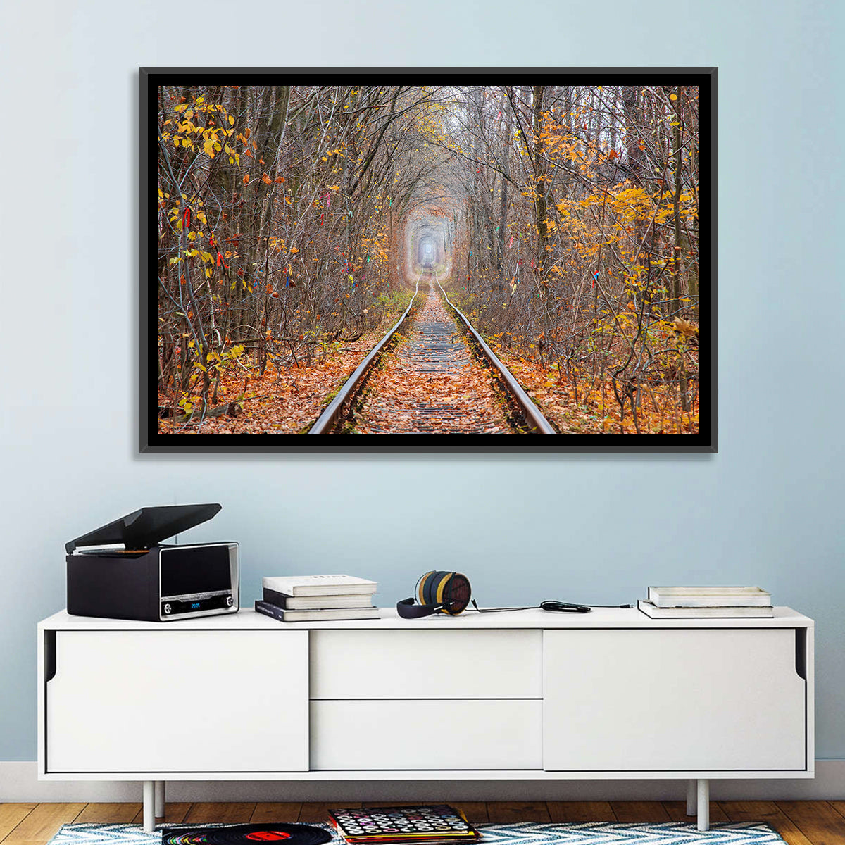 Klevan Tunnel of Love Wall Art in a room, landscape