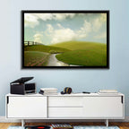 Winding Road Through Rolling Hills Wall Art