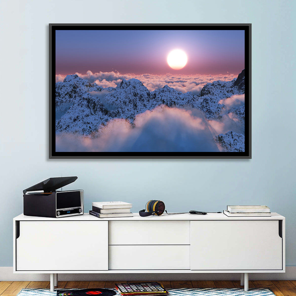 Clouds Sunset Wall Art