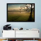 Tire Swing in Morning Mist Wall Art