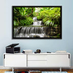 Lush Rainforest Cascade Wall Art