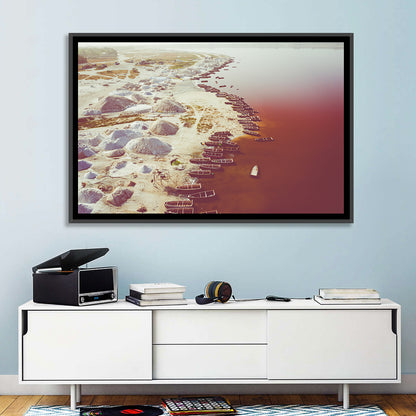 Lake Retba Aerial Wall Art