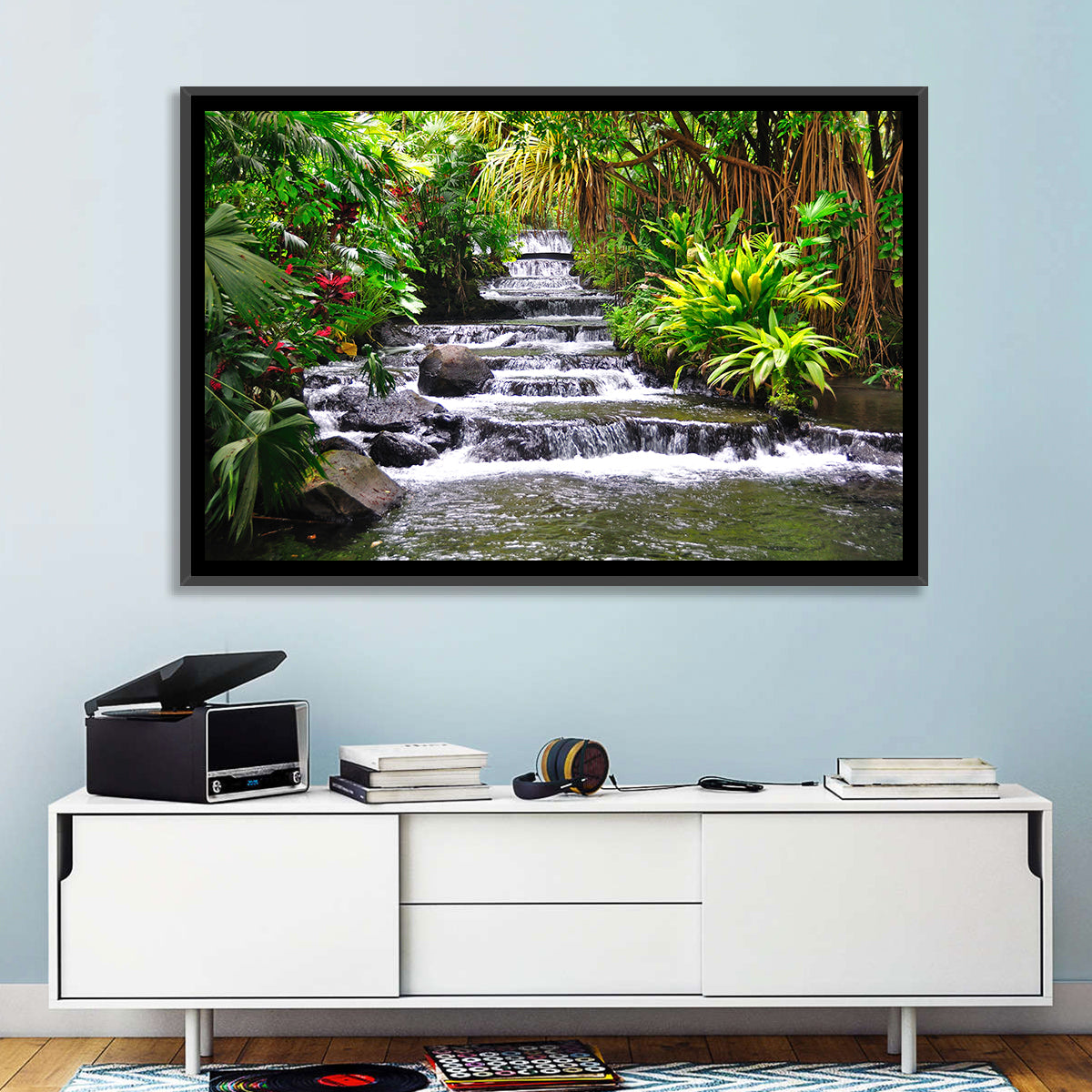 Tabacon Tiered Hot Springs Waterfall Wall Art