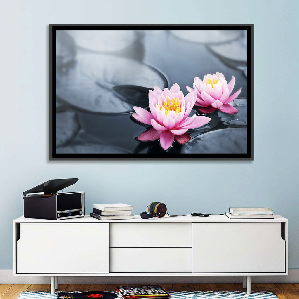 Pink Water Lilies Wall Art