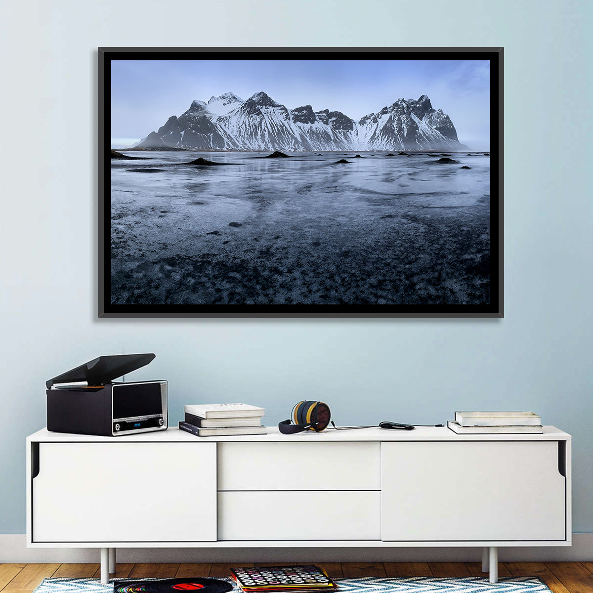 Vestrahorn at Stokksnes Wall Art in a room, landscape