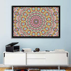 Beaded Kaleidoscope Mandala Wall Art