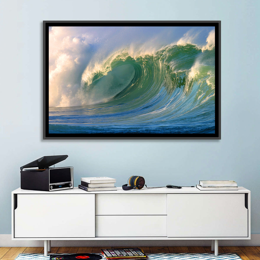 Golden Hour Barrel Wave Wall Art