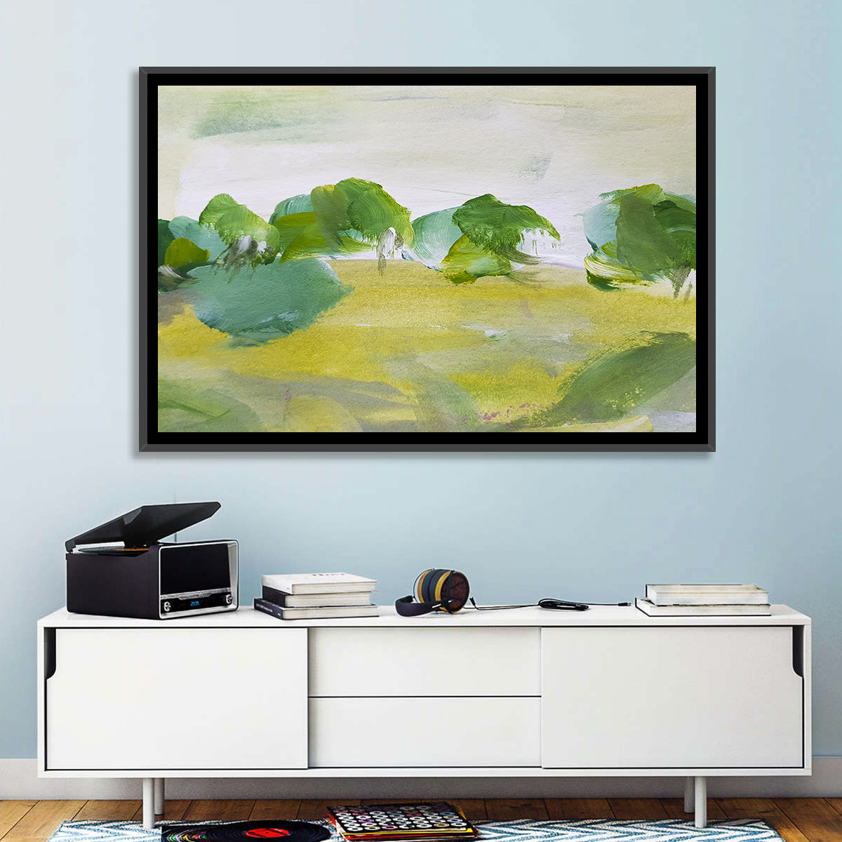 Rural Fields Abstract Wall Art