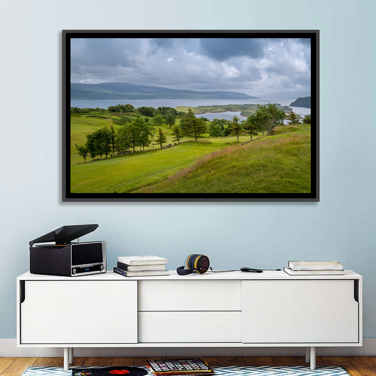 Tobermory Bay Coastal Hill Wall Art