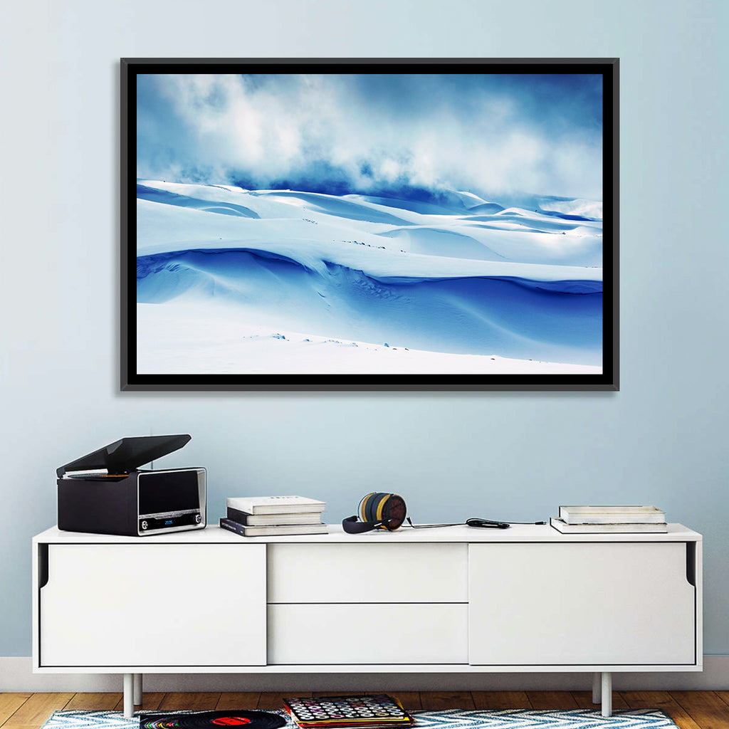 Wind-swept Snow Ridges Wall Art