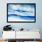 Wind-swept Snow Ridges Wall Art