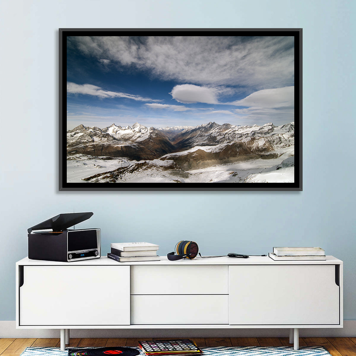 Snow-capped Peaks of Zermatt Wall Art