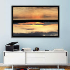 Lake Pleasant Golden Sunset Wall Art