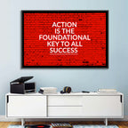 Key to Success on Red Brick Wall Art