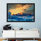 Pikes Peak Golden Sunset Wall Art