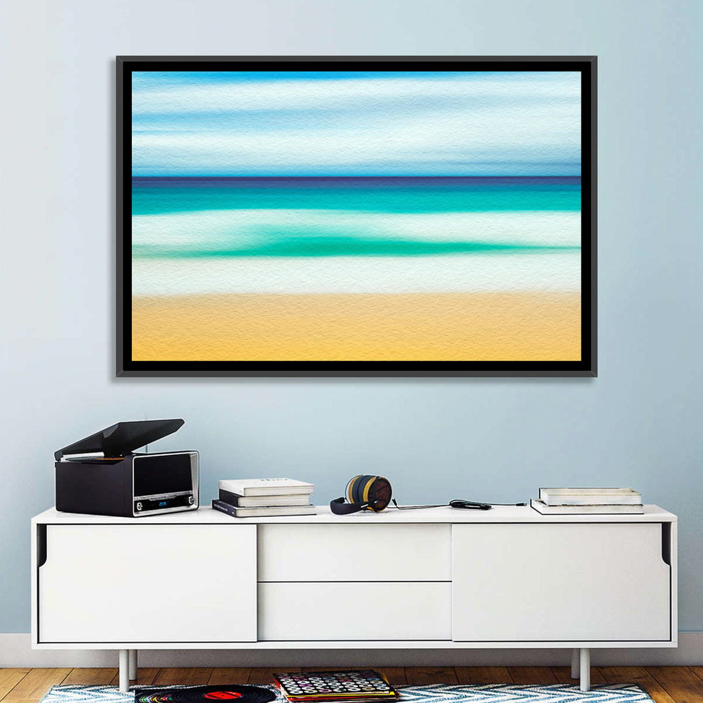 Sand and Surf Abstraction Wall Art