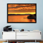 Lake Zurich Golden Sunset Wall Art