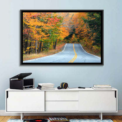 New Hampshire Autumn Way Wall Art