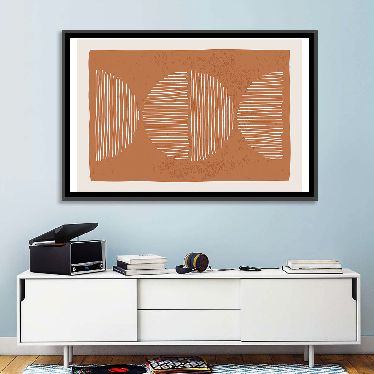 Terracotta Timelapse Circles Wall Art