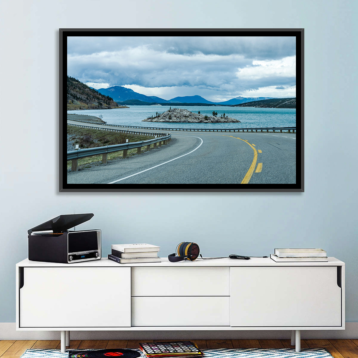 David Thompson Highway 11, Abraham Lake Wall Art in a room, landscape