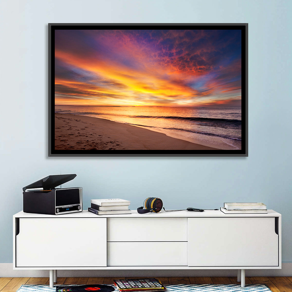 Maine Beach Sunrise Wall Art