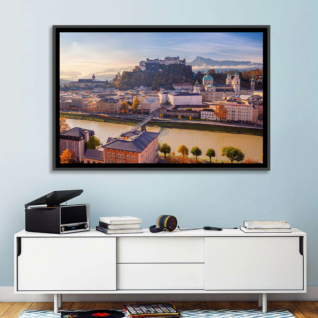 Salzburg Skyline at Golden Hour Wall Art