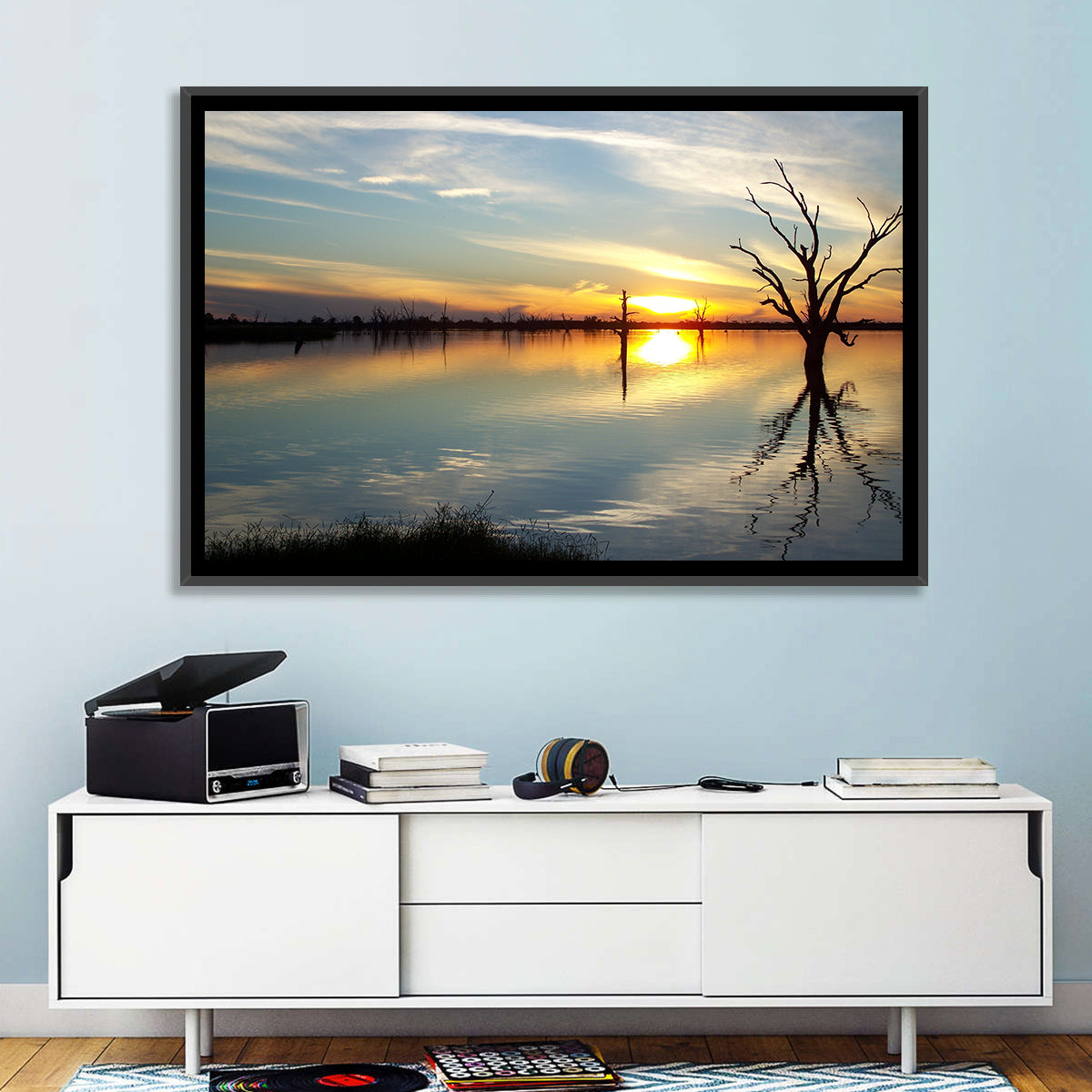 Murray River Sunset Wall Art