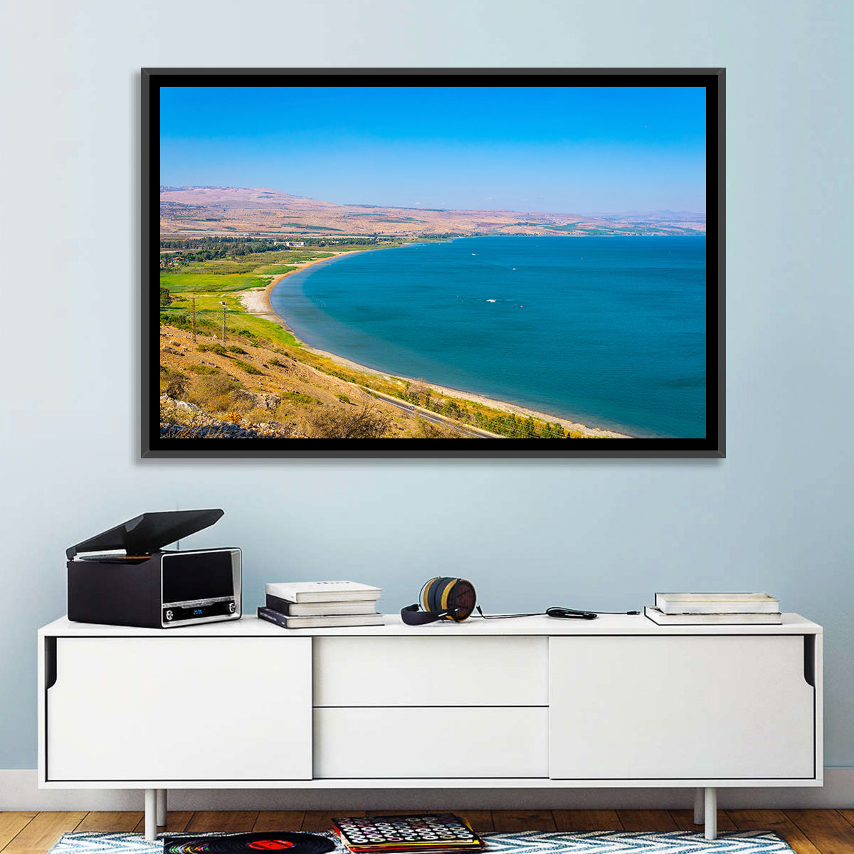Sea of Galilee, Tiberias Wall Art in a room, landscape