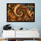 Golden Spiral Fractal Wall Art