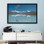 Moon Over Mt Cook and Lake Pukaki Wall Art