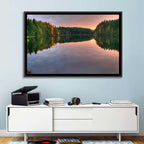 Estonian Lake at Golden Hour Wall Art