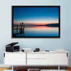 Lake Geneva Sunrise Pier Wall Art