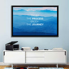 Trust the Process Mountain Layers Wall Art