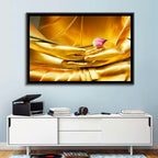 Buddha Hands with Lotus Wall Art