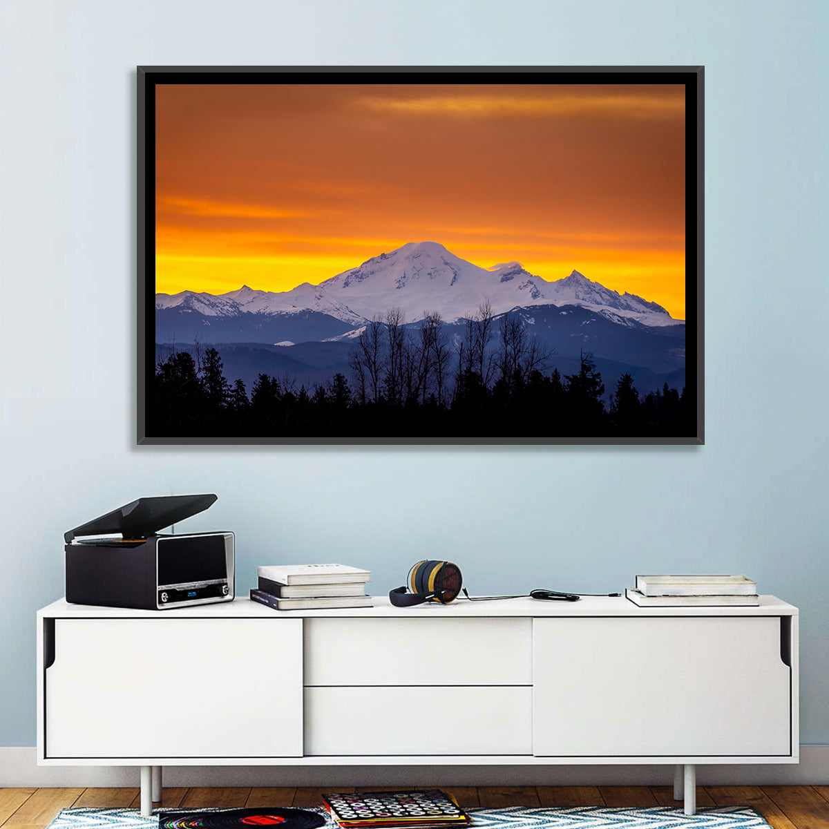 Sunrise Over Mount Baker Wall Art