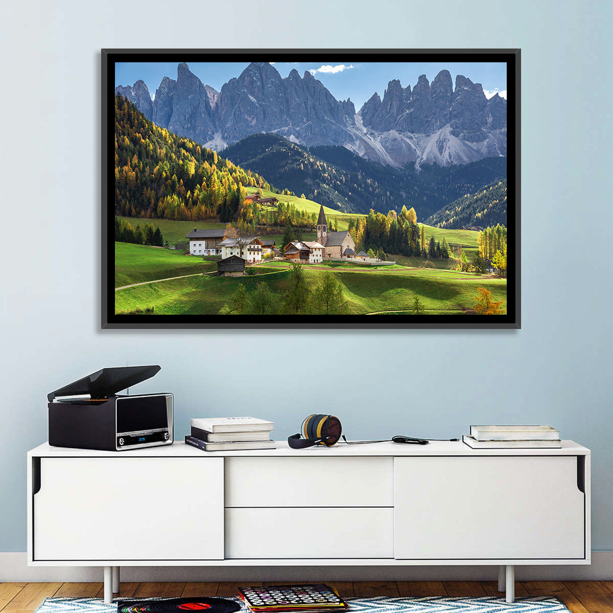 Santa Maddalena Autumn Village Wall Art
