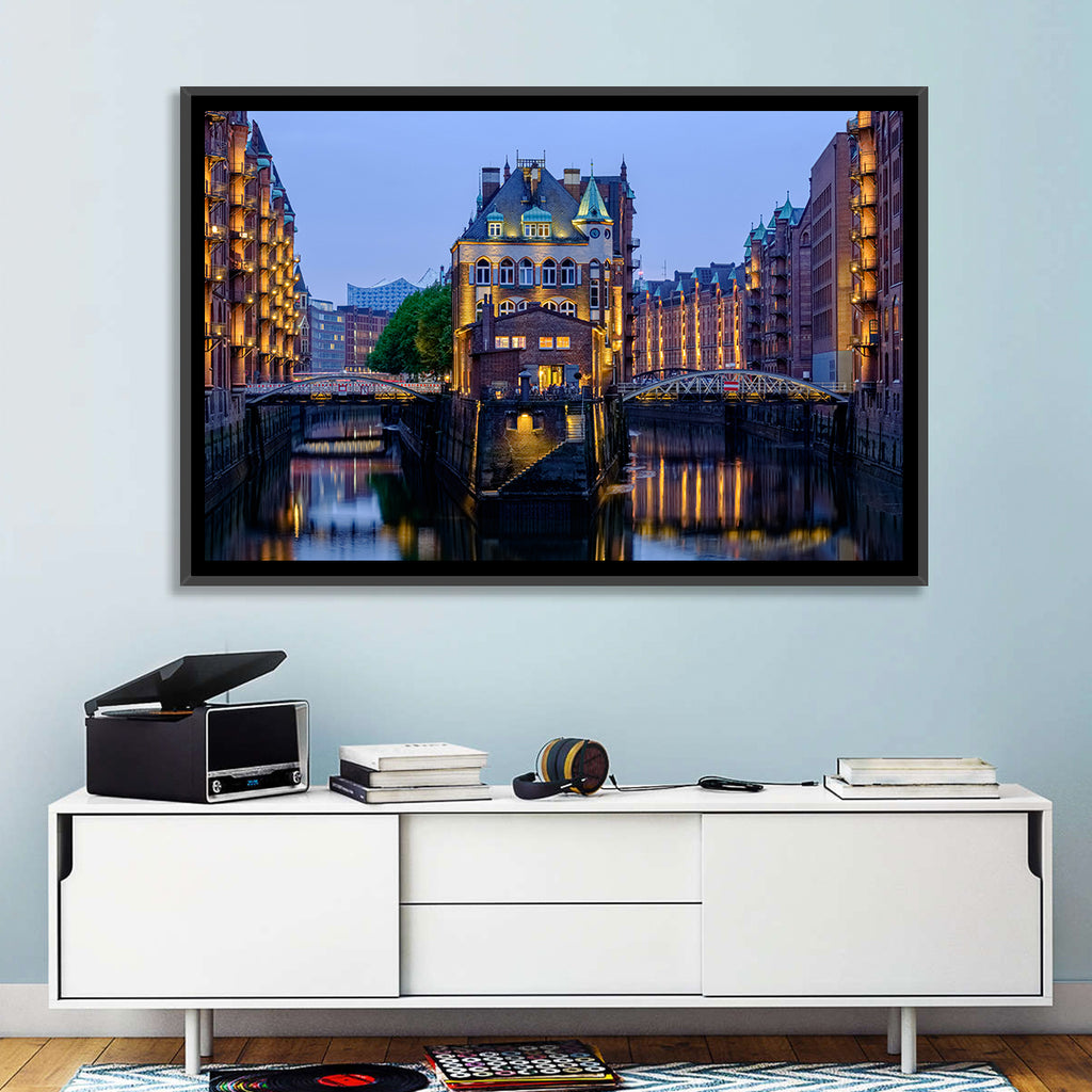 Wasserschloss Blue Hour Reflections Wall Art