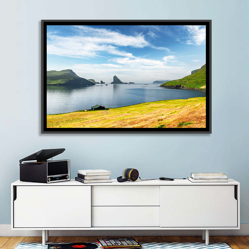 Tindhólmur and Drangarnir Coastal Bay Wall Art
