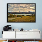 Akaroa Lake Gravel Path View Wall Art
