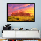 Uluru Golden Hour Sunset Wall Art