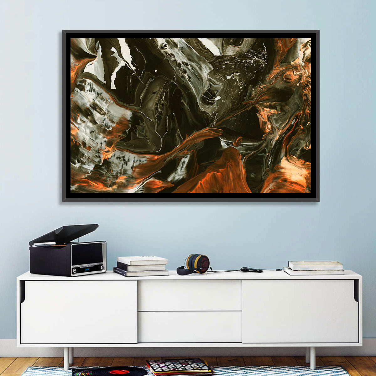 Volcanic Marble Swirl Wall Art